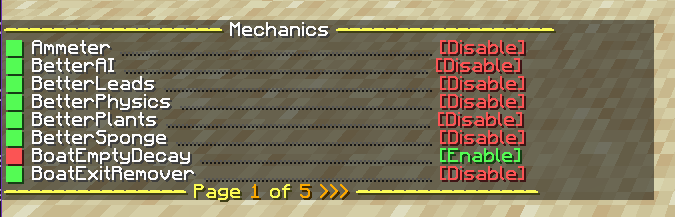 CraftBook 5's /cb mech list command CraftBook 5's /cb mech list command